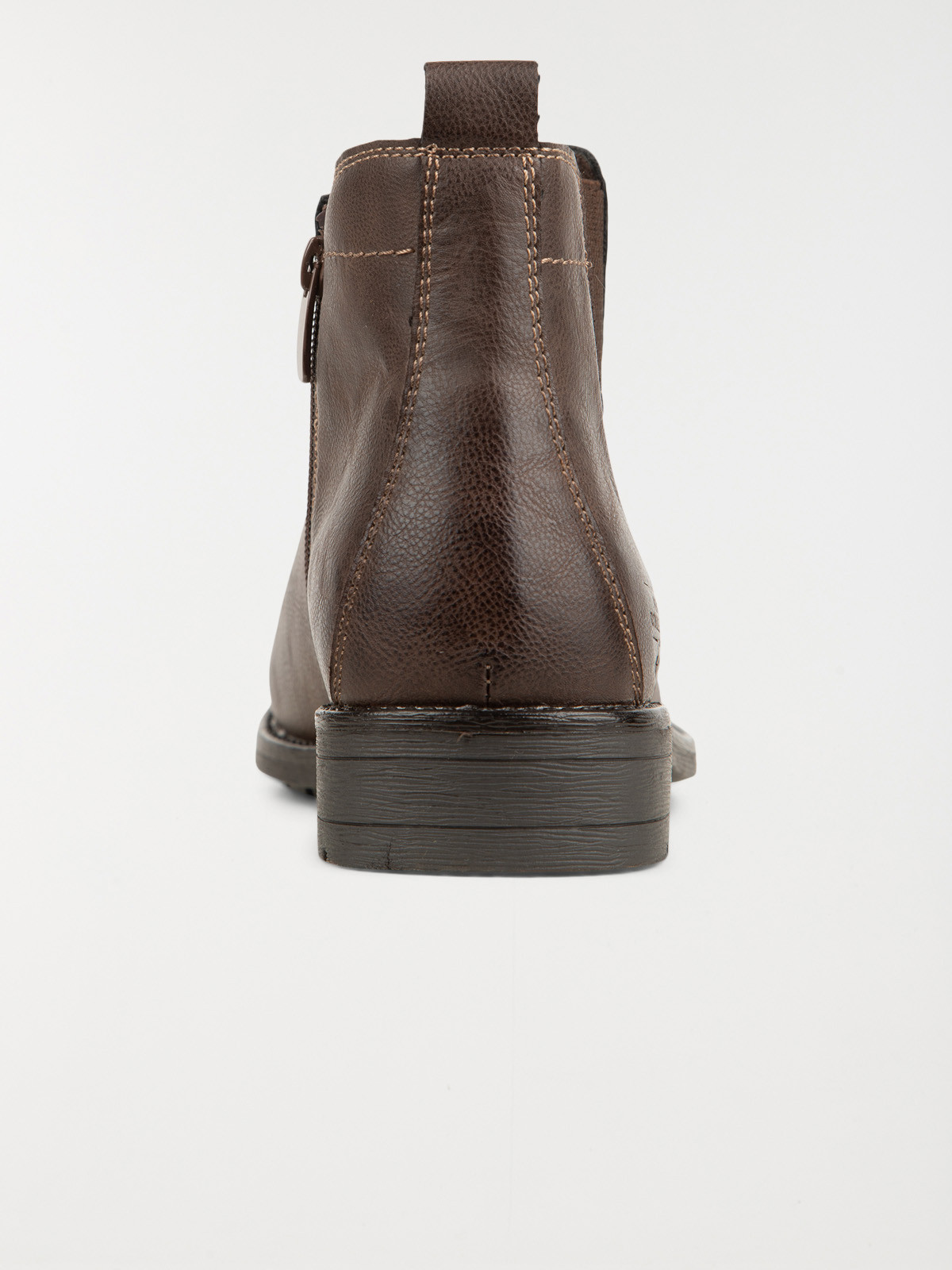 Bottines marrons zippées homme (40-46) Bottines marrons zippées homme (40-46)