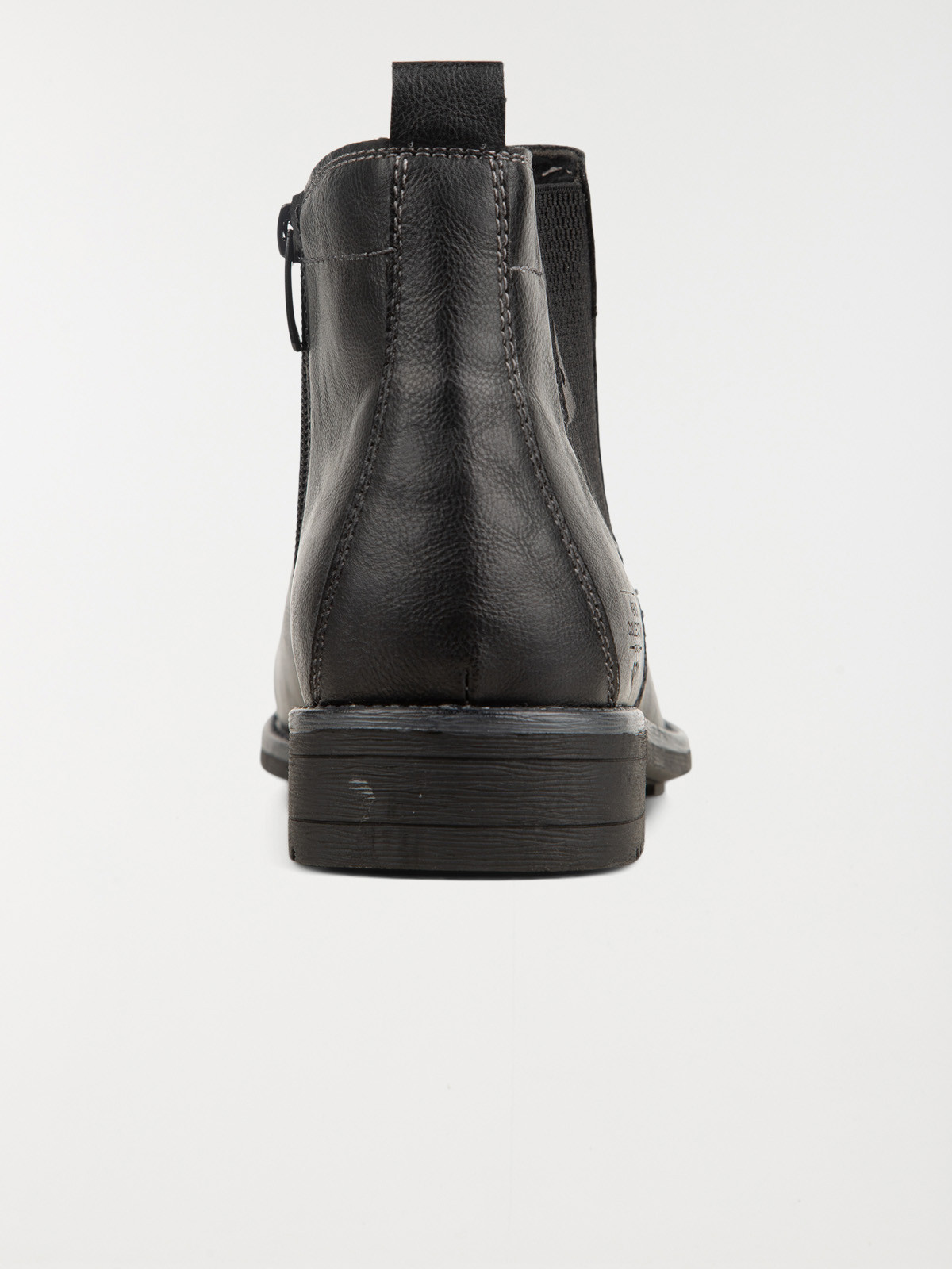 Bottines noires zippées homme (40-46)