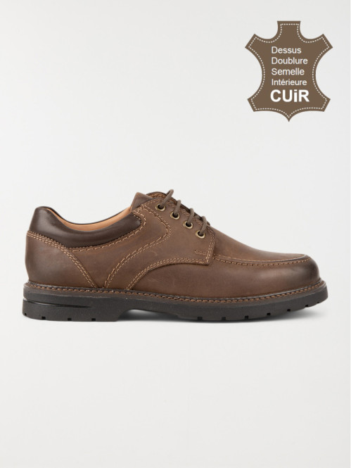 Chaussures lacets marrons homme (40-46)
