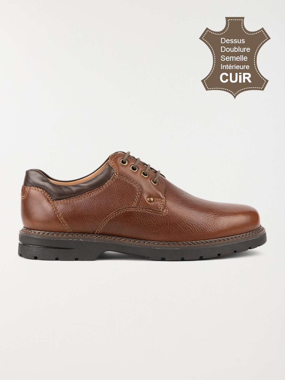 Chaussures lacets marrons homme (41-46)