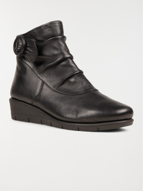 Bottines confort noires femme (36-41)