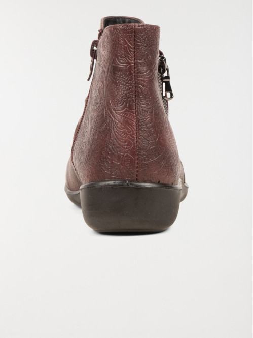Bottines confort bordeaux...