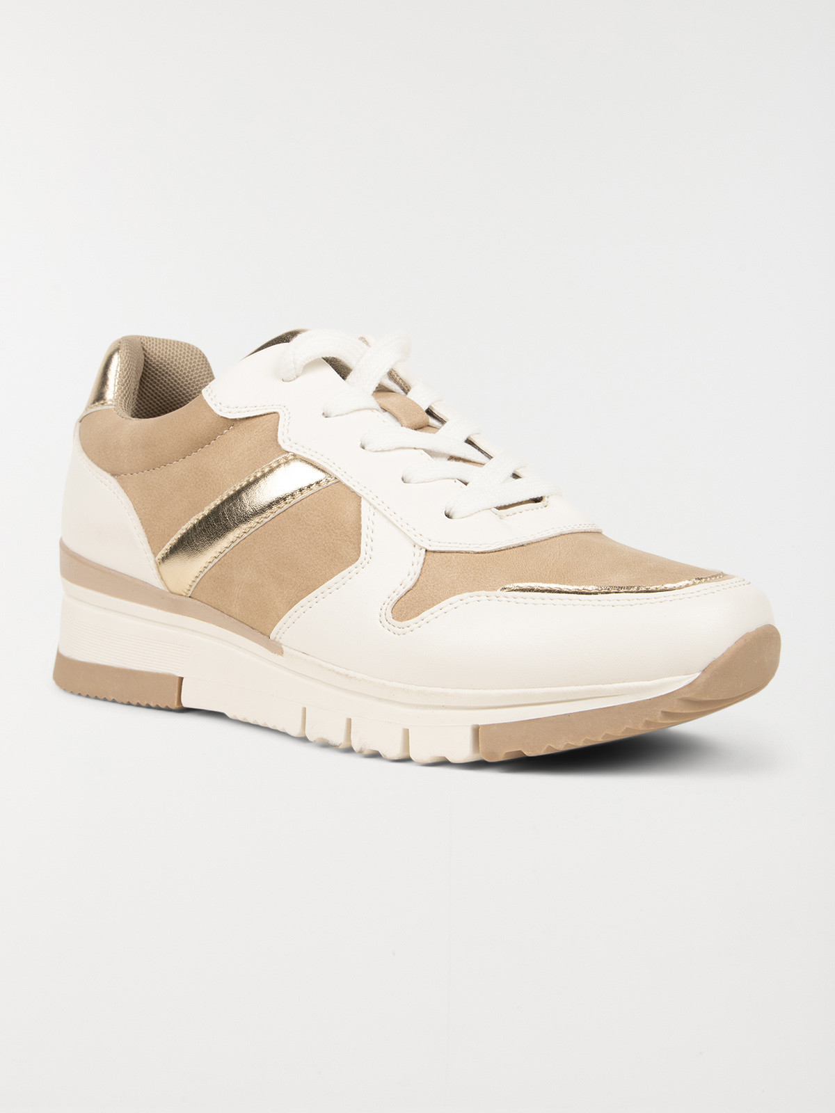 Baskets beiges et blanches femme (36-41) Baskets beiges et blanches femme (36-41)