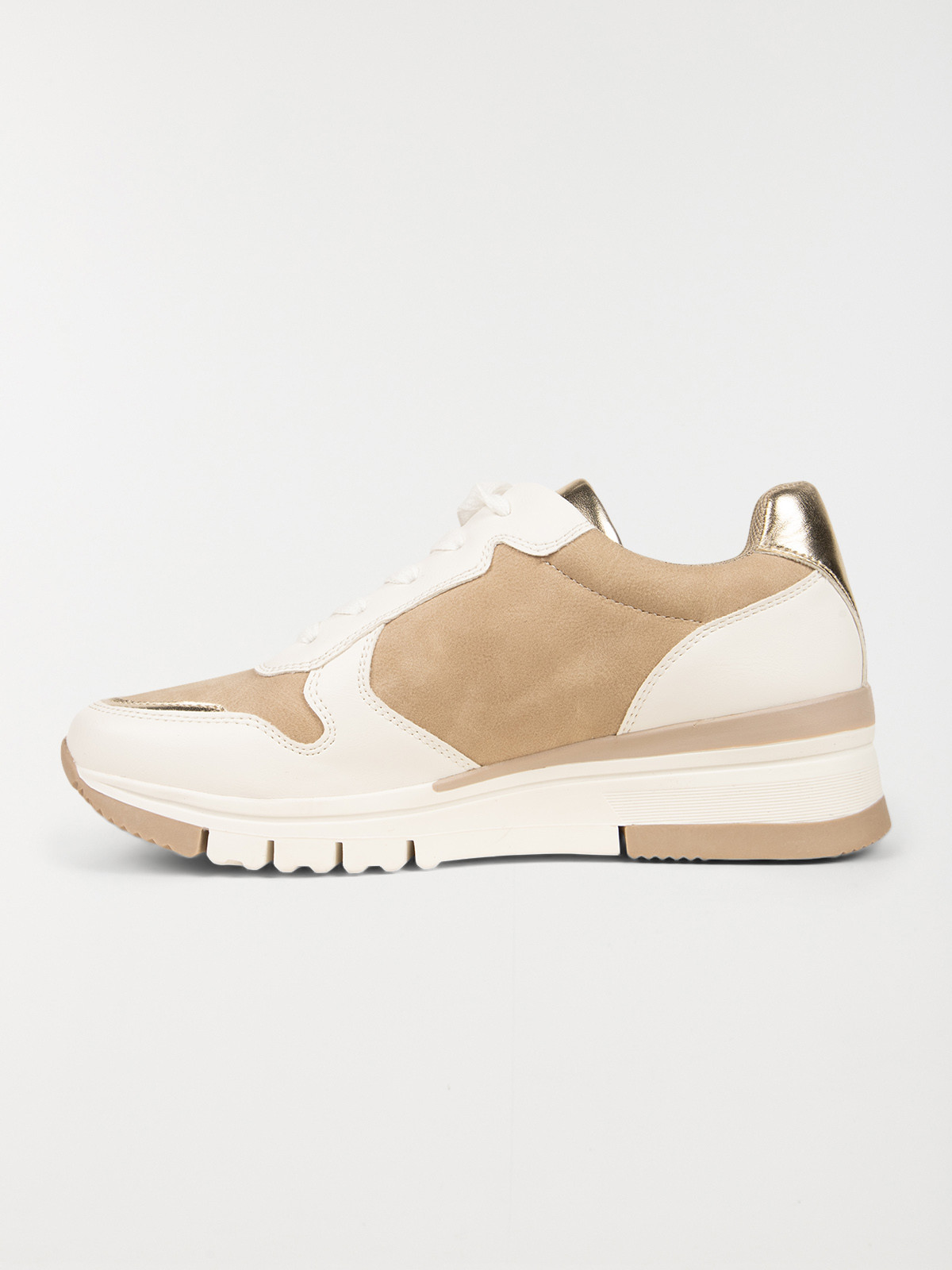 Baskets beiges et blanches femme (36-41) Baskets beiges et blanches femme (36-41)