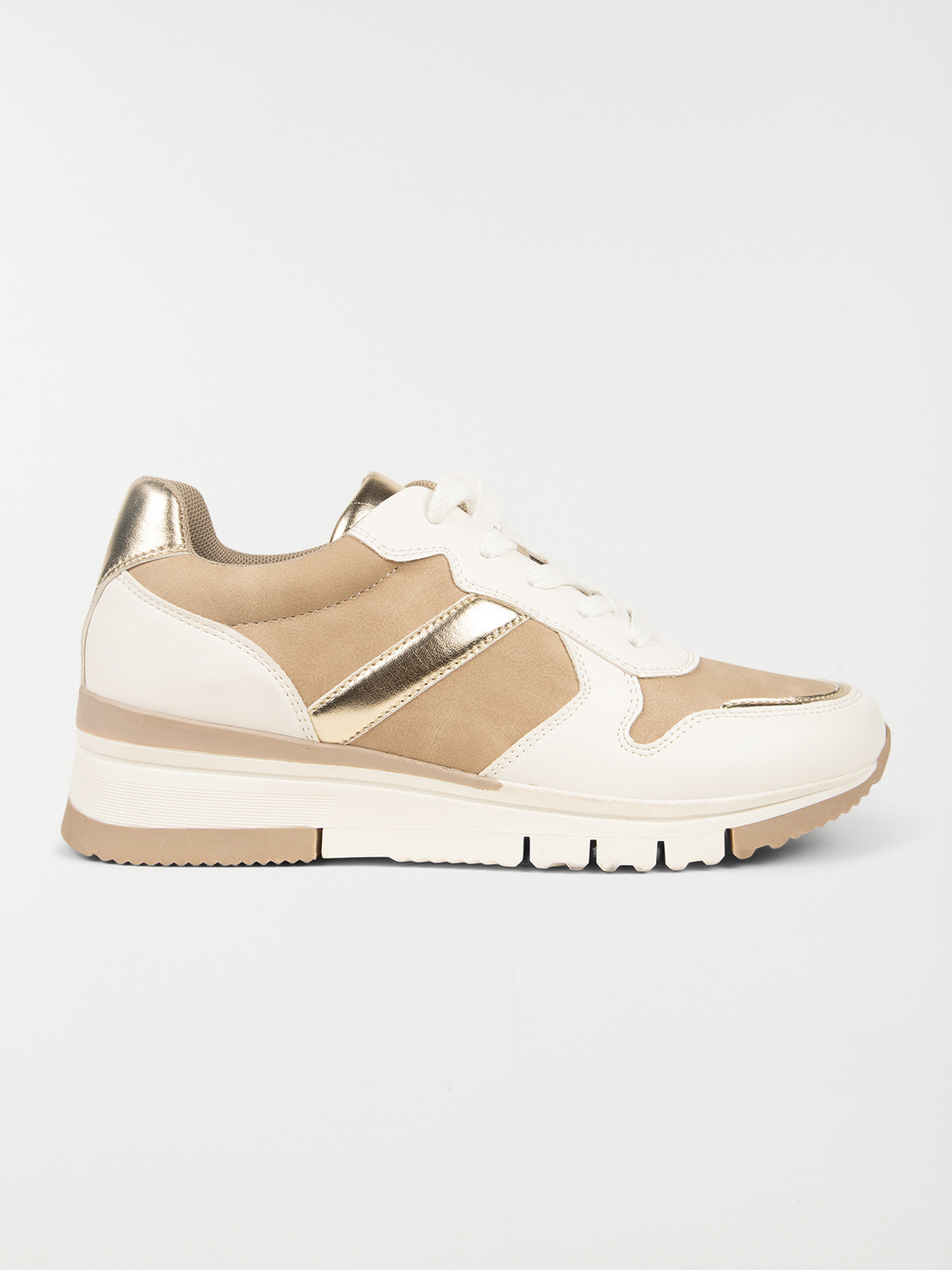 Baskets beiges et blanches femme (36-41)