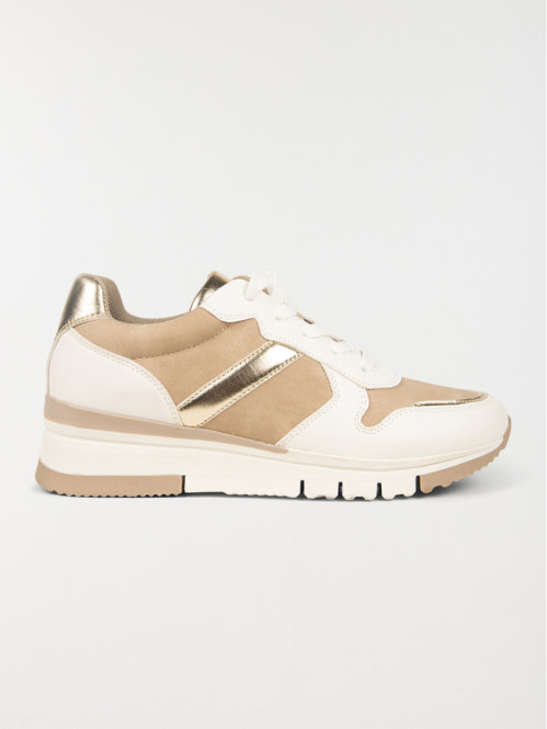 Baskets beiges et blanches femme (36-41)
