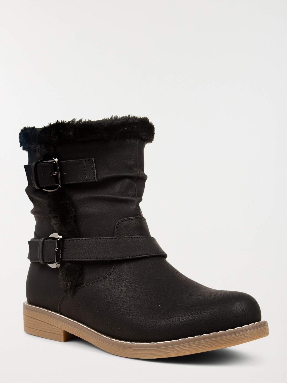 Bottines noires fourrées femme (36-41) Bottines noires fourrées femme (36-41)