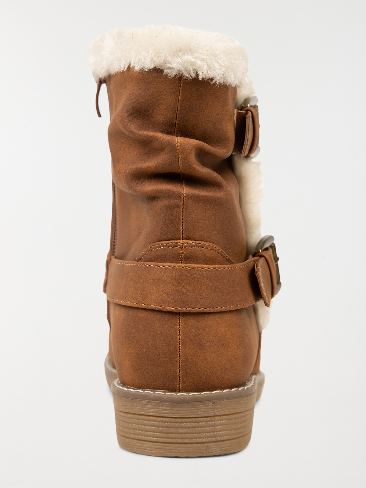 Bottines marrons fourrées femme (36-41)