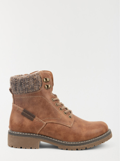 Bottines lacet et zip...