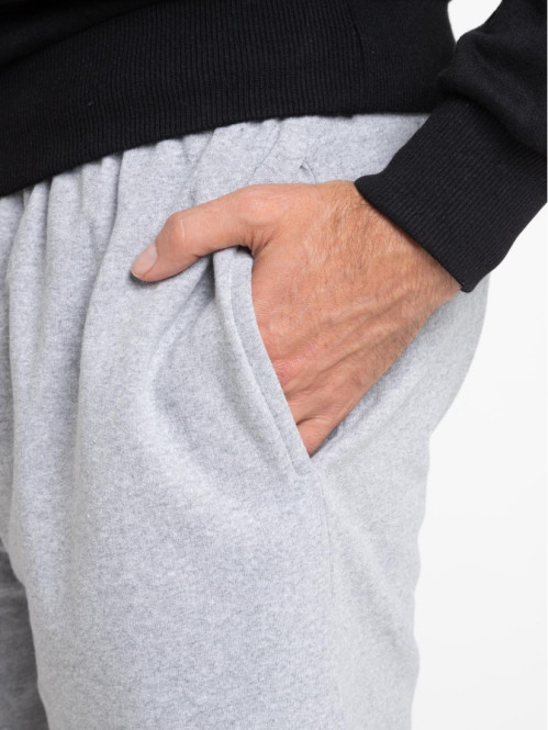 Short gris chiné homme