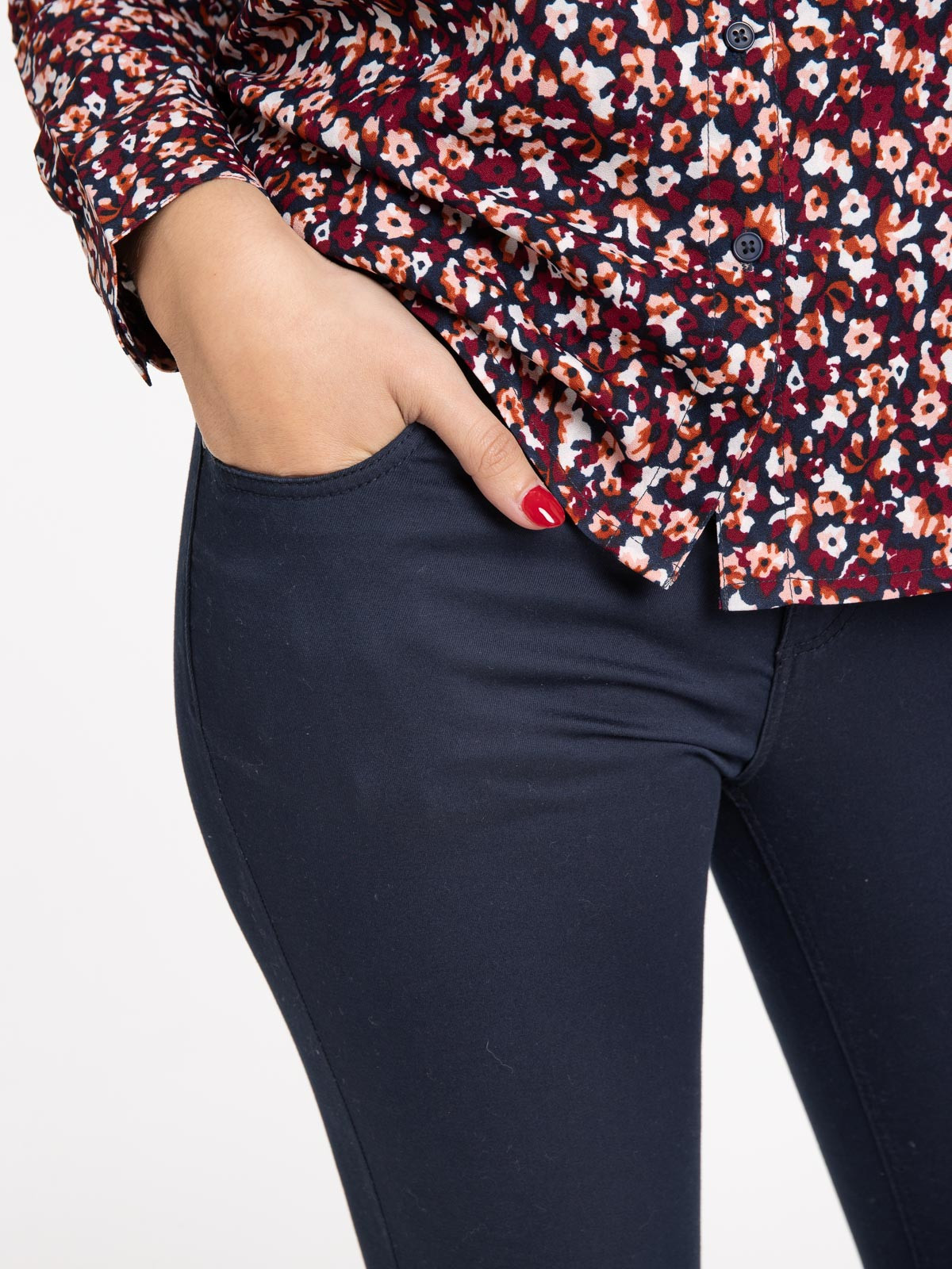 Pantalon 7/8ème skinny marine navy femme Pantalon 7/8ème skinny marine navy femme