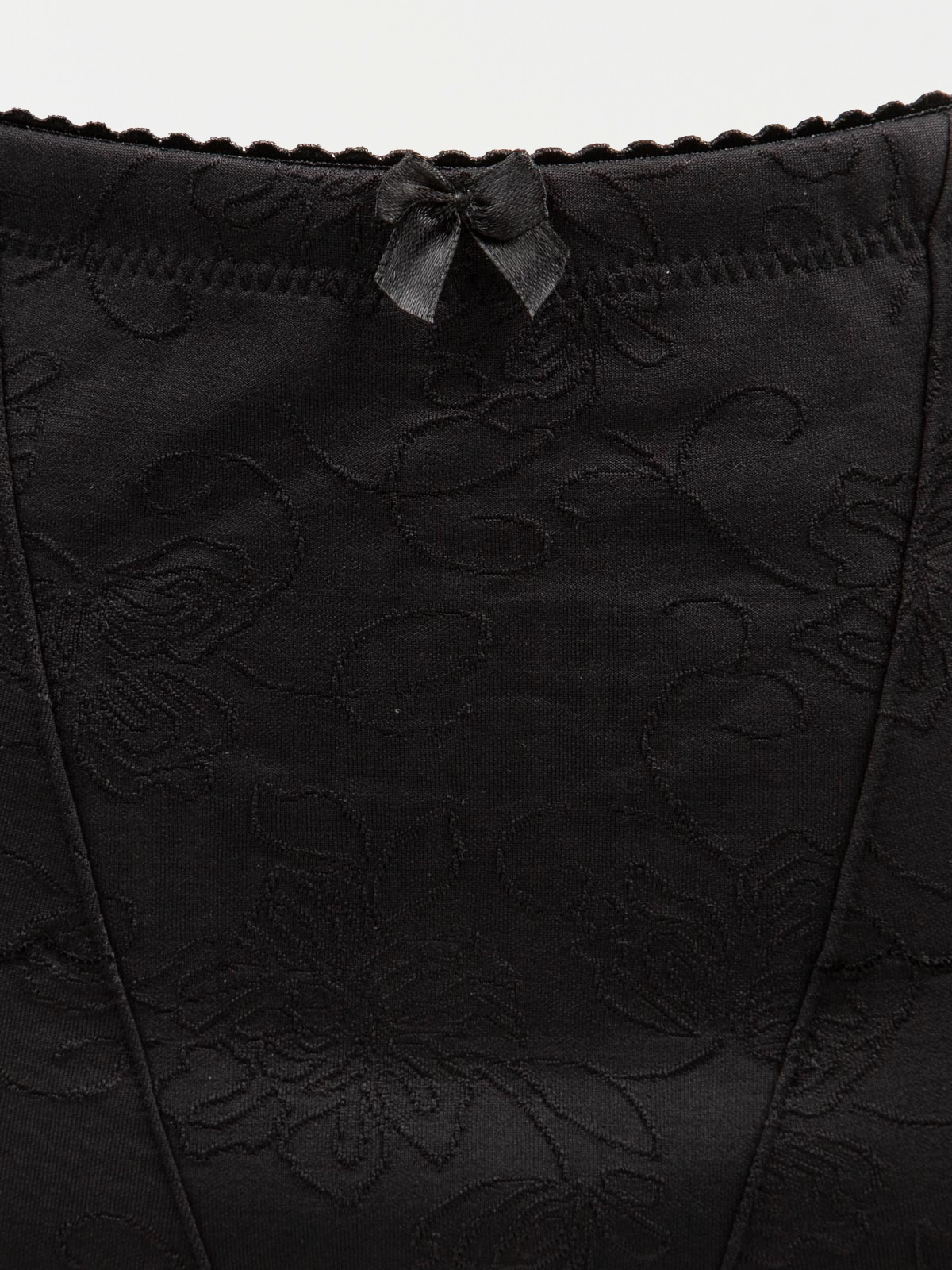 Gaine maintien brodée noire femme 