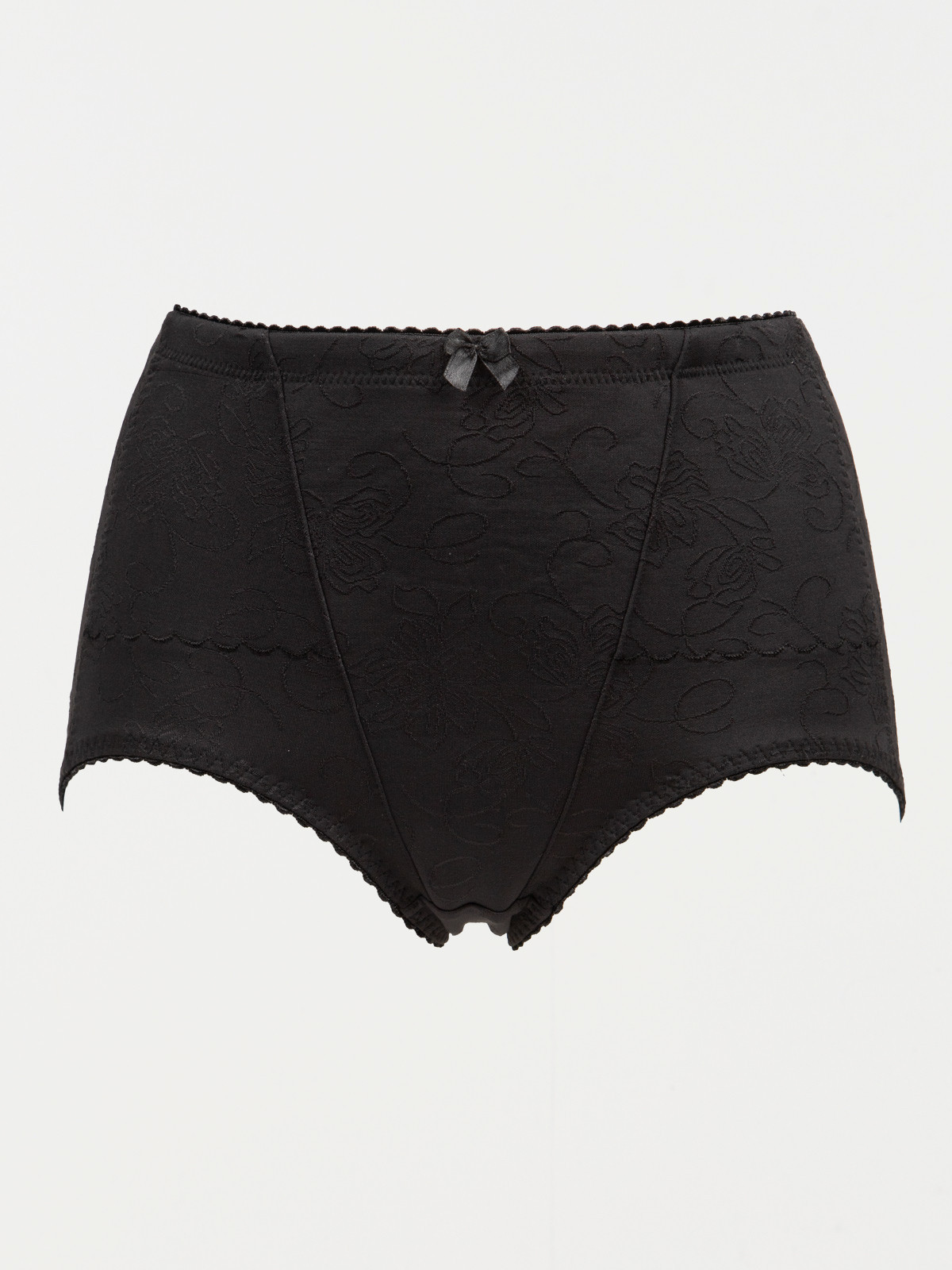 Gaine maintien brodée noire femme 