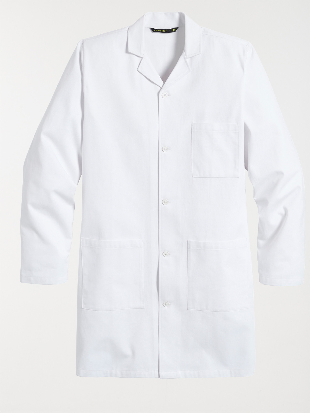 Blouse Blanche Médicale/Laboratoire - Manches Longues, Poches, Boutons - Pour Étudiant, Médecin, Industriel
