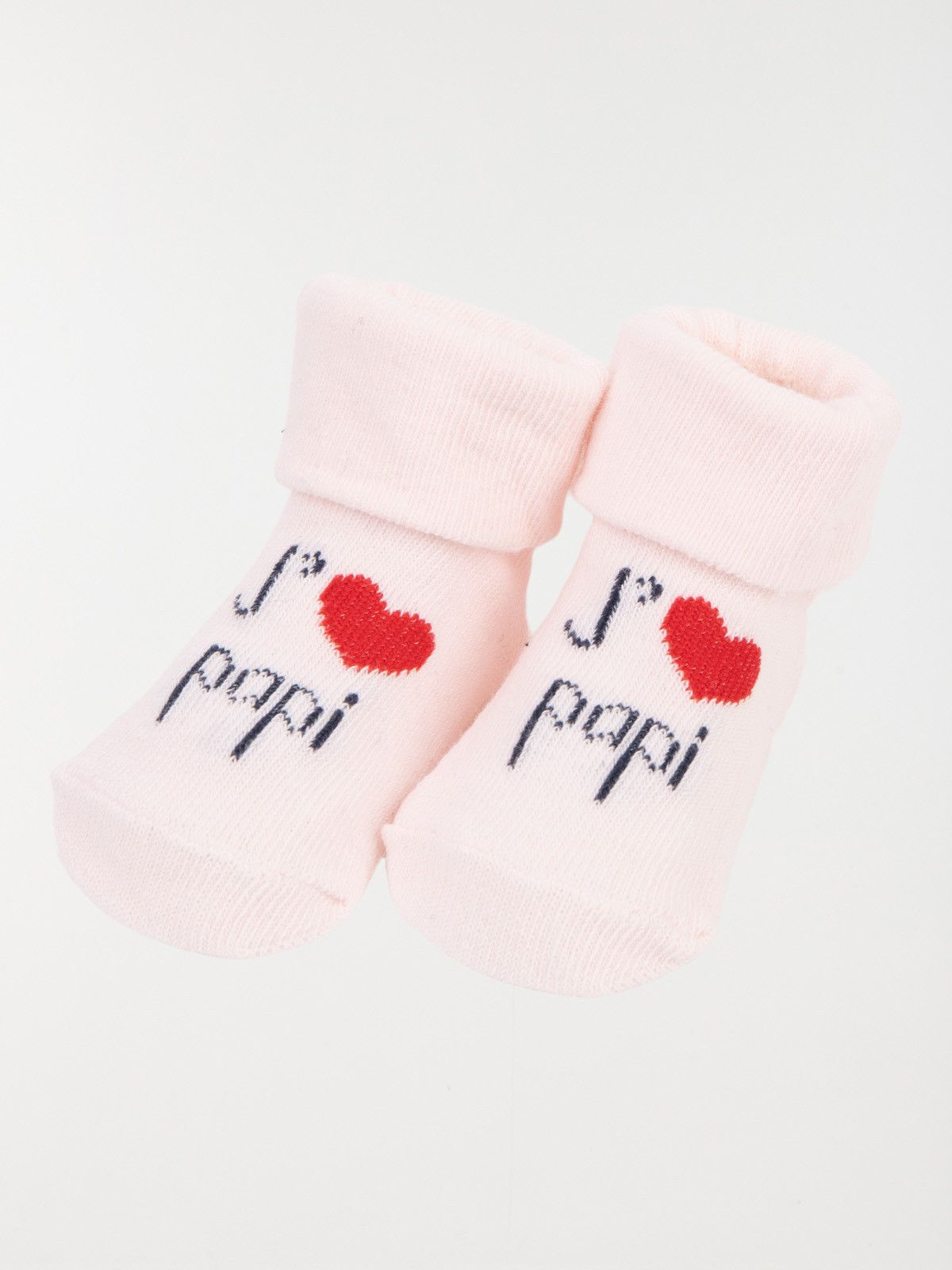 Chaussettes roses j'aime papi bébé Chaussettes roses j'aime papi bébé