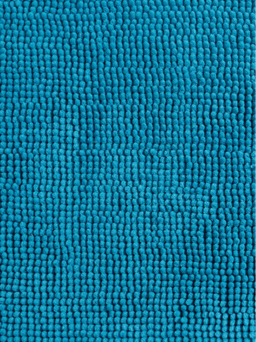 Tapis de bain chenille 50x80cm turquoise Tapis de bain chenille 50x80cm turquoise