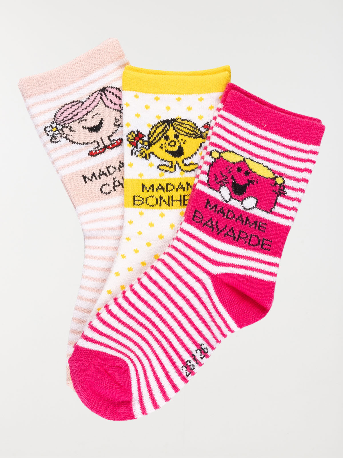 Lot 3 paires chaussettes Madame fille 