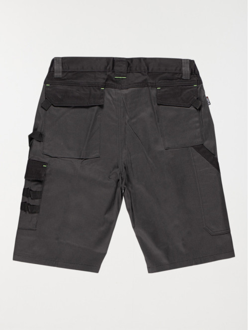 Bermuda de travail gris et...