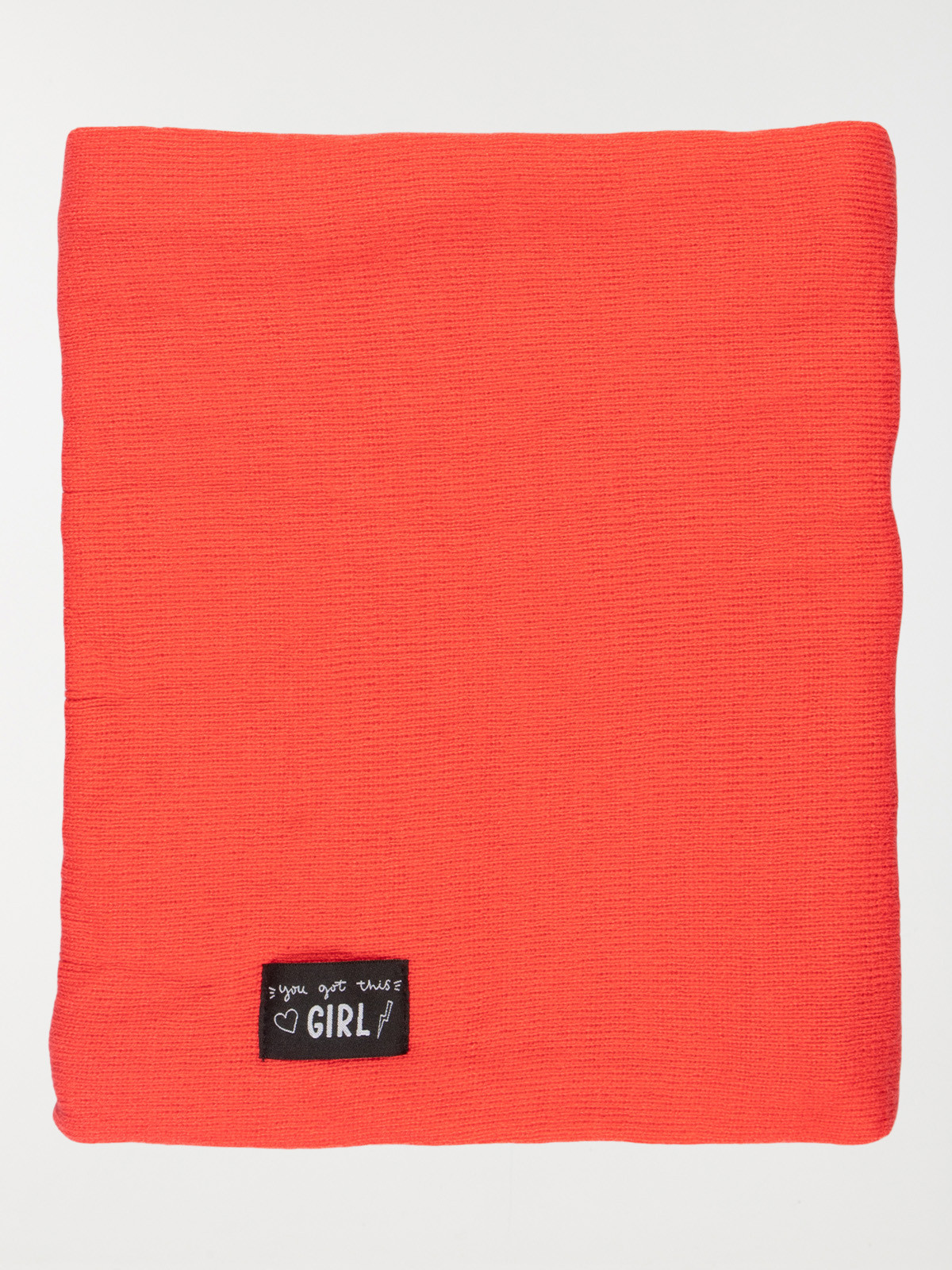 Snood framboise doublé polaire fille