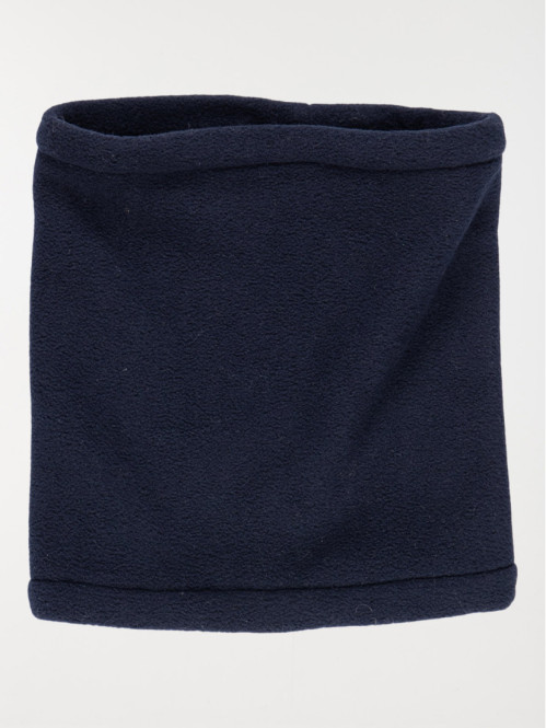 Snood polaire marine garçon
