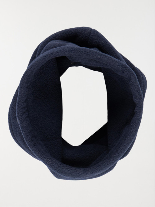 Snood polaire marine garçon