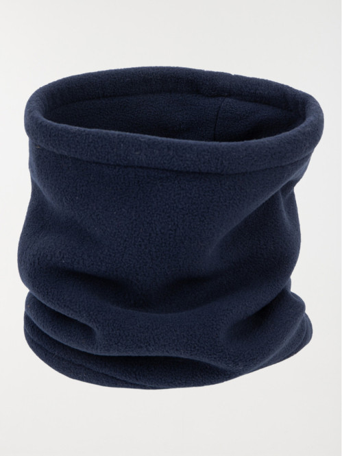 Snood polaire marine garçon