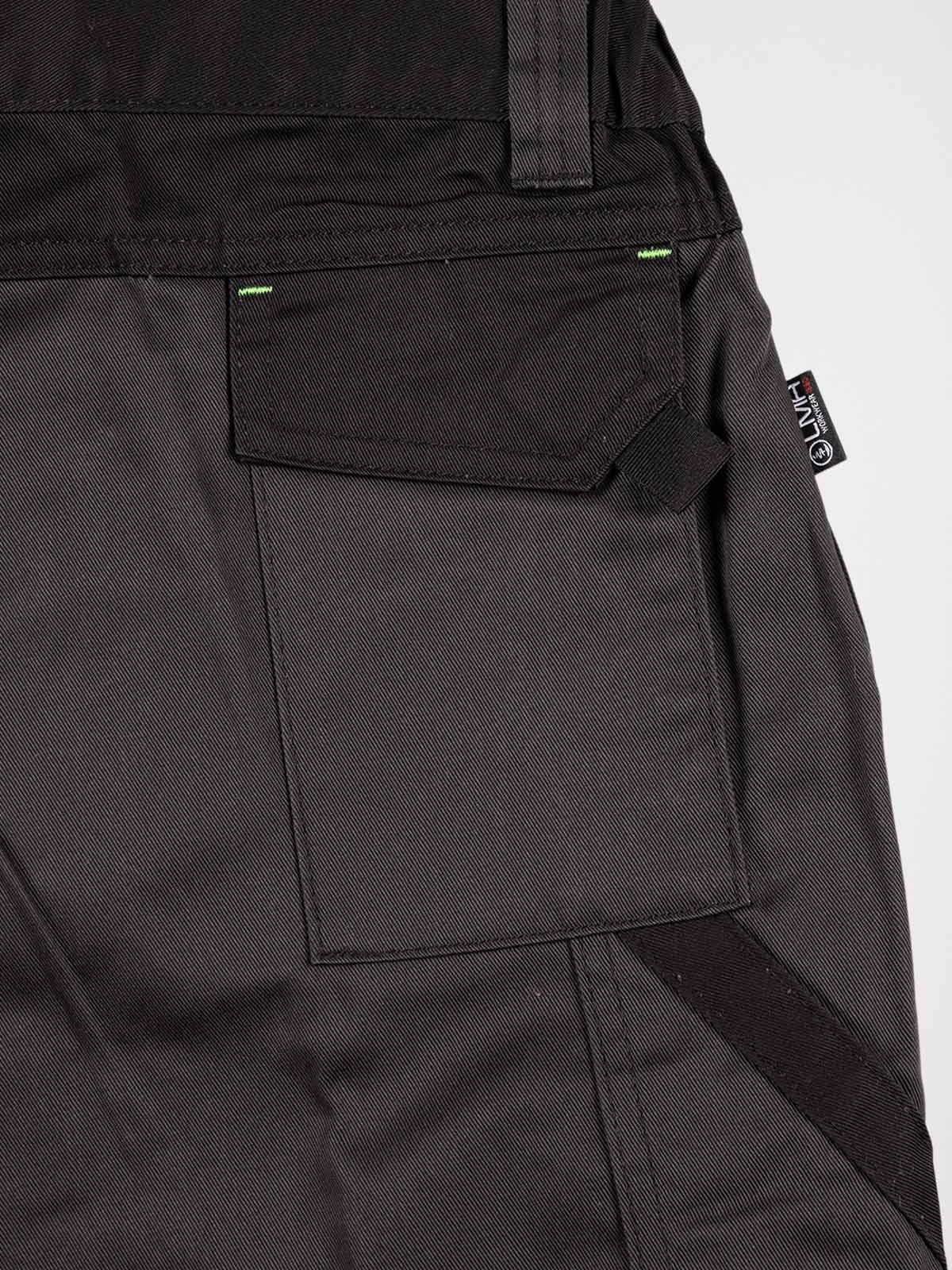 Bermuda de travail gris et noir Bermuda de travail gris et noir