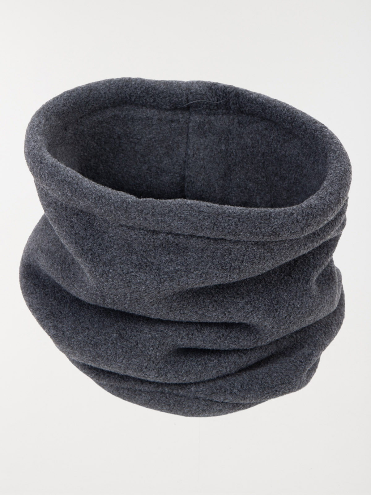 Snood polaire anthracite chiné garçon