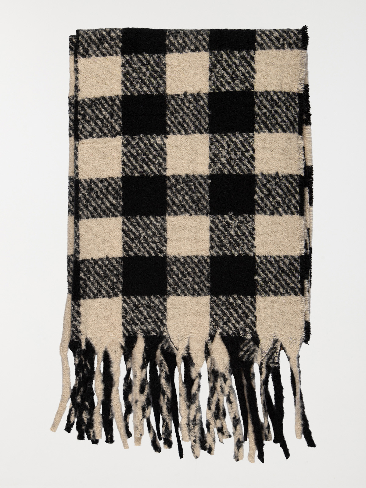 Echarpe motif carreau femme 