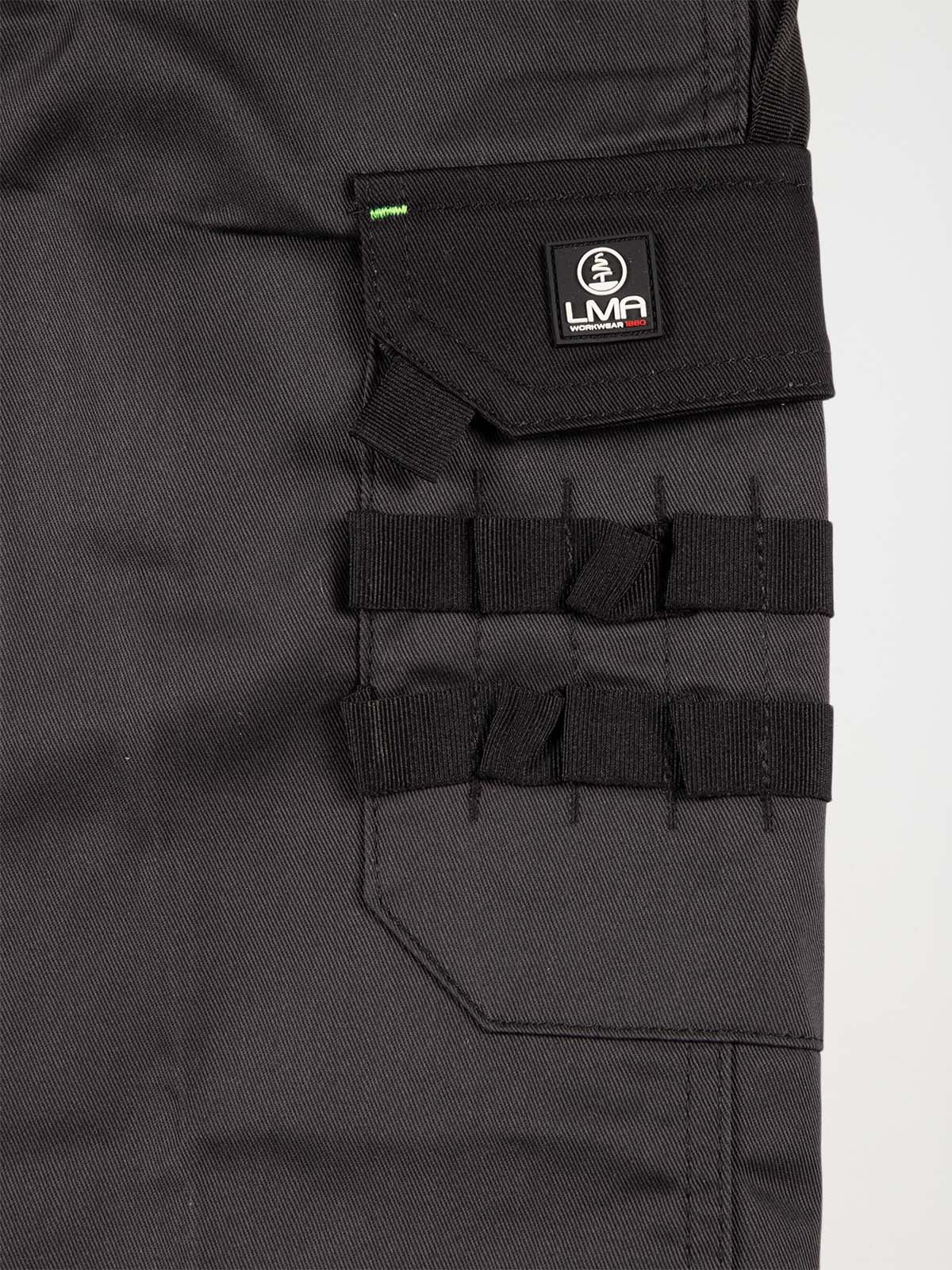 Bermuda de travail gris et noir Bermuda de travail gris et noir