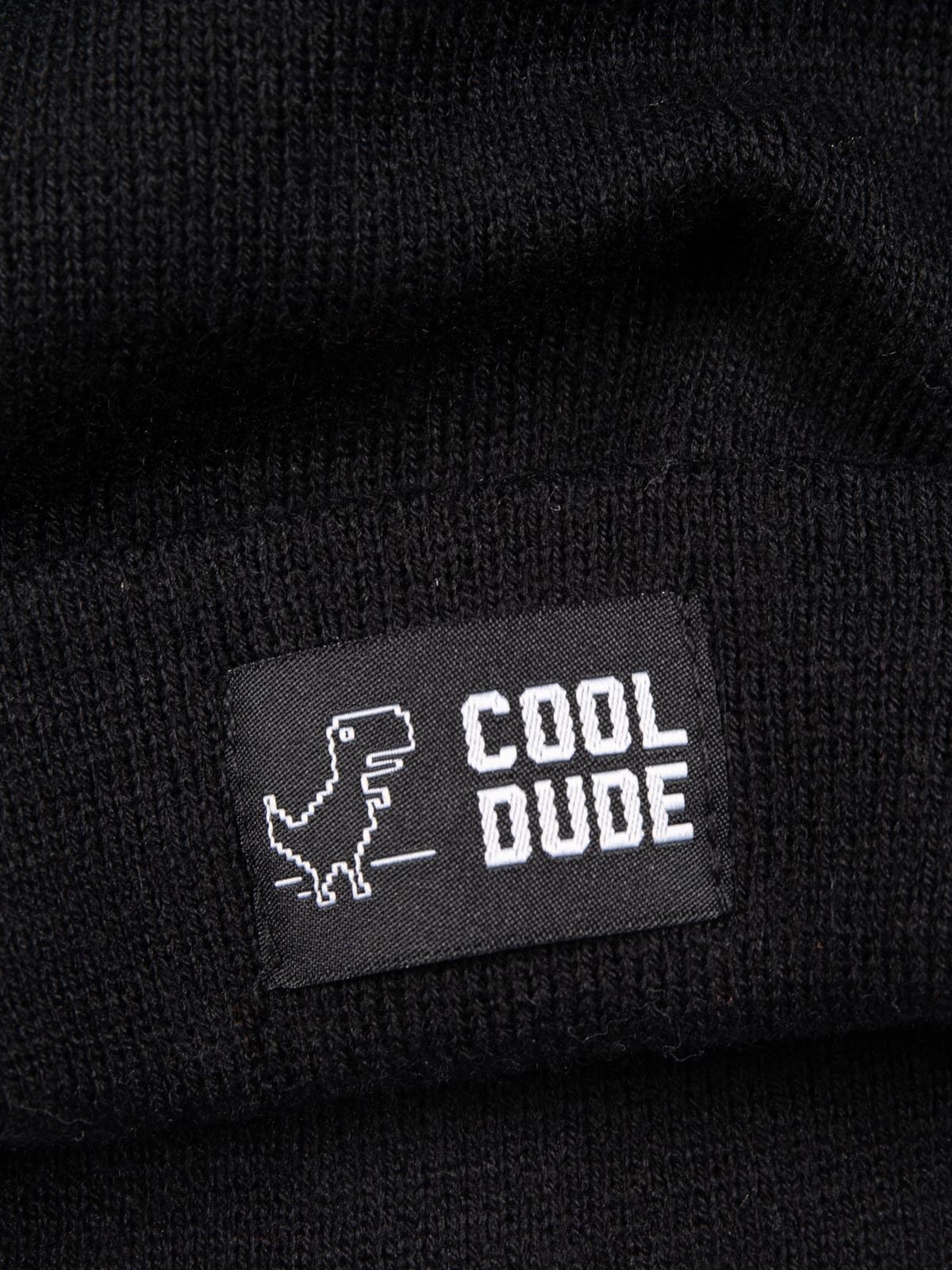 Bonnet revers noir garçon Bonnet revers noir garçon