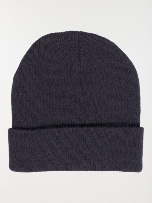 Bonnet revers marine garçon