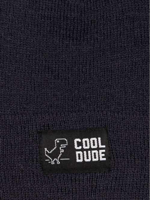 Bonnet revers marine garçon