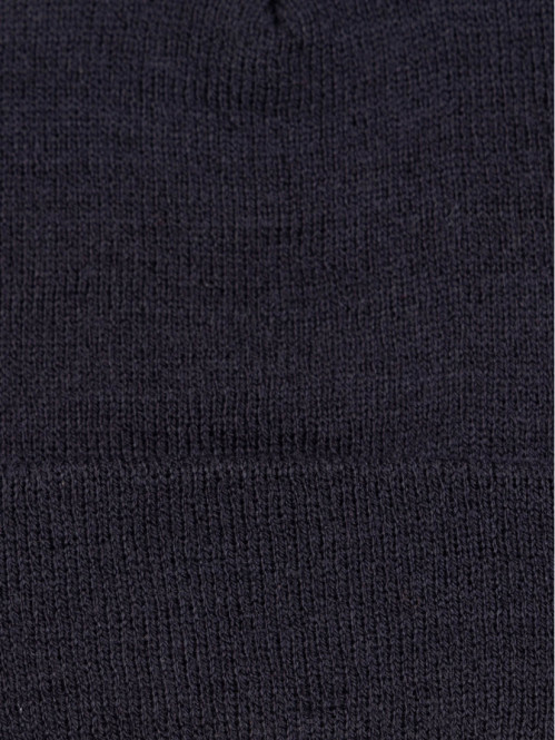 Bonnet revers marine garçon