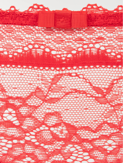 Tanga rouge kiss dentelle...