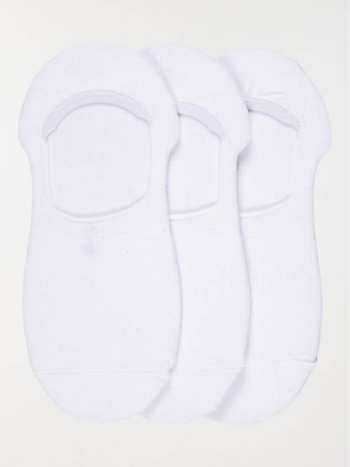 Chaussettes invisibles lot de 3 homme