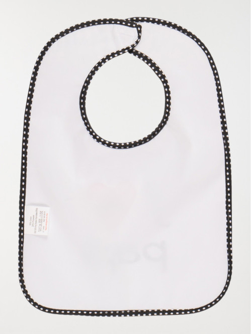 Bavoirs blanc à message Bavoirs blanc à message