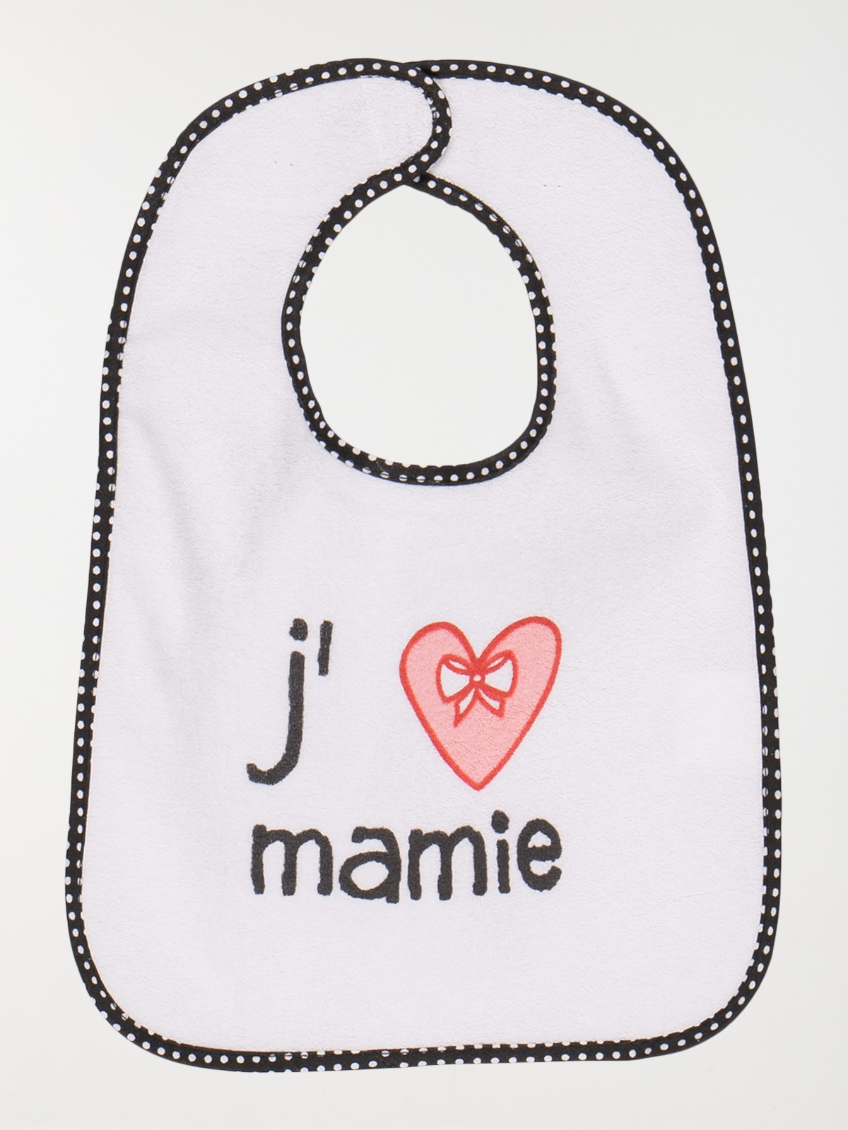 Bavoirs blanc à message Bavoirs blanc à message