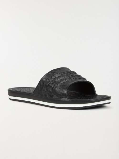 Claquettes noires femme...