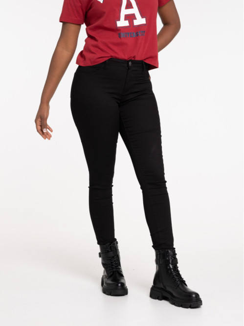 Jean coupe skinny noir femme 