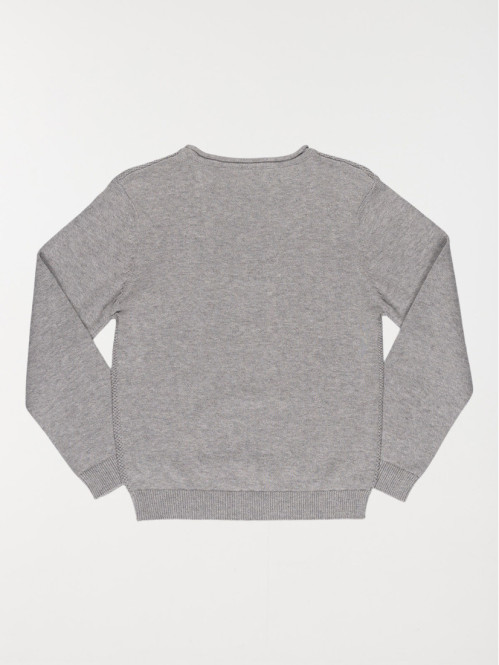 Pull gris chiné garçon (3-12A)