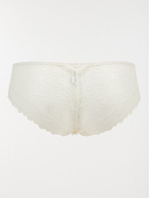 Shorty dentelle ivoire...