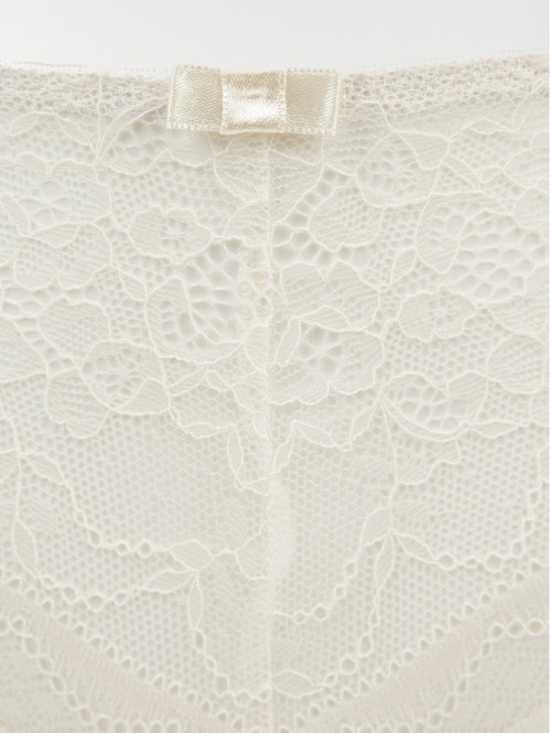 Shorty dentelle ivoire...
