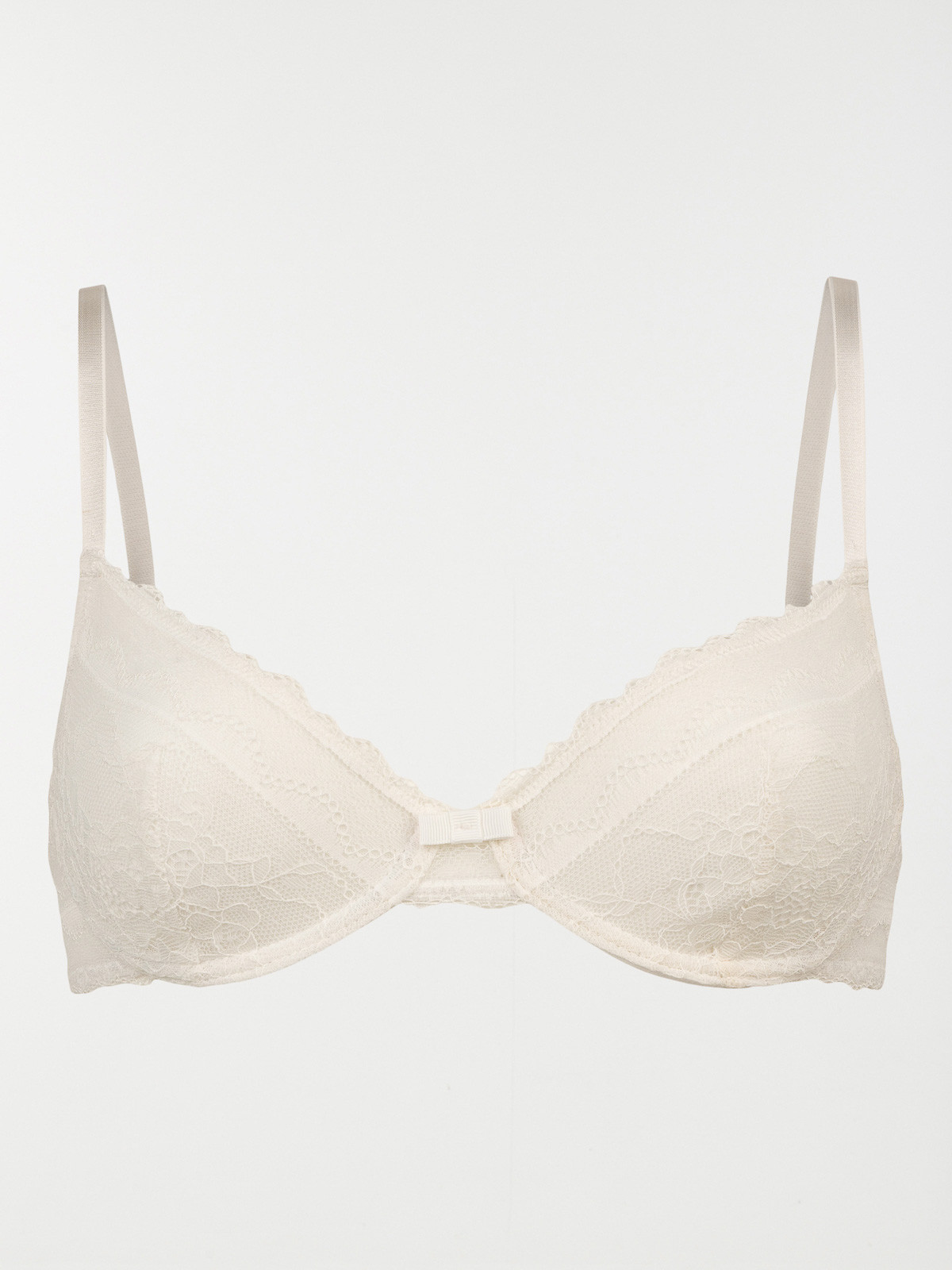 Soutien-gorge corbeille ivoire dentelle