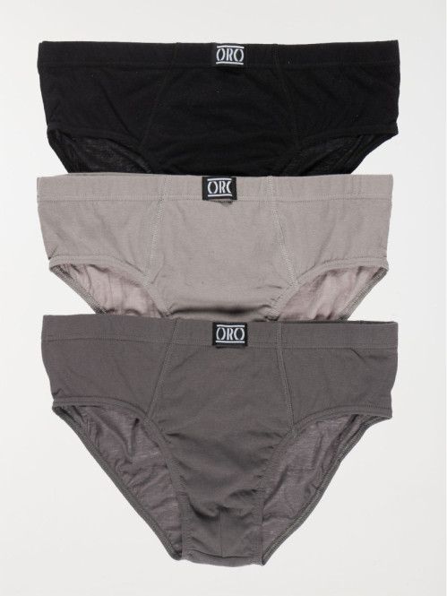 Lot 3 slips multicolore homme 