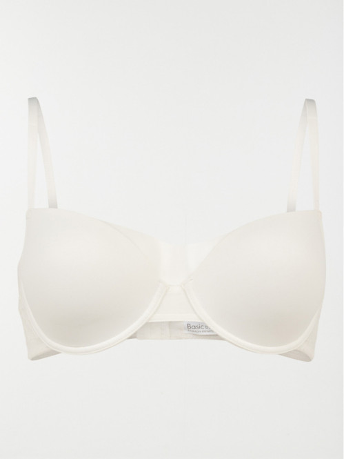 Soutien-gorge uni blanc...