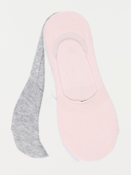 Lot de 3 paires chaussettes invisibles 