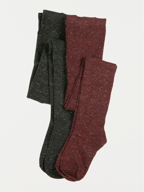 Lot de 2 collants fantaisies fille