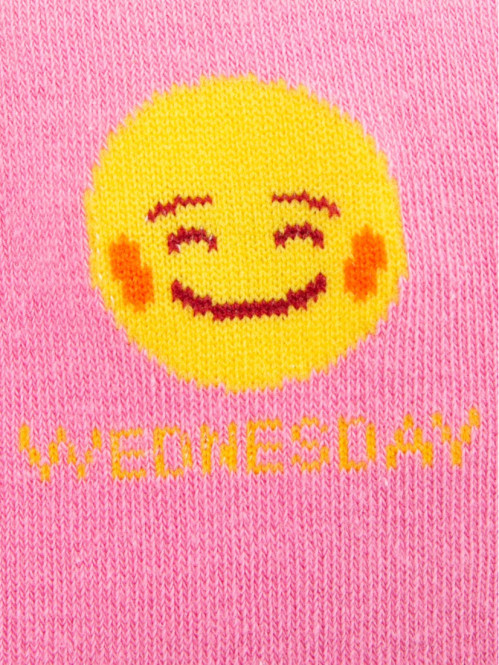 Lot 7 paires chaussettes emoji fille Lot 7 paires chaussettes emoji fille