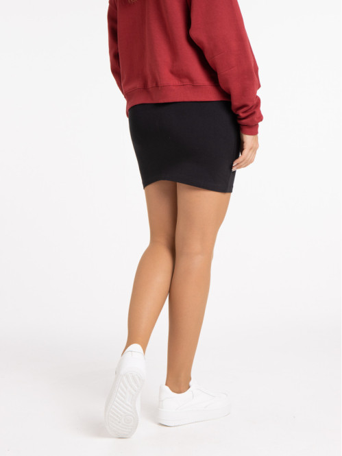 Mini jupe tube noire femme